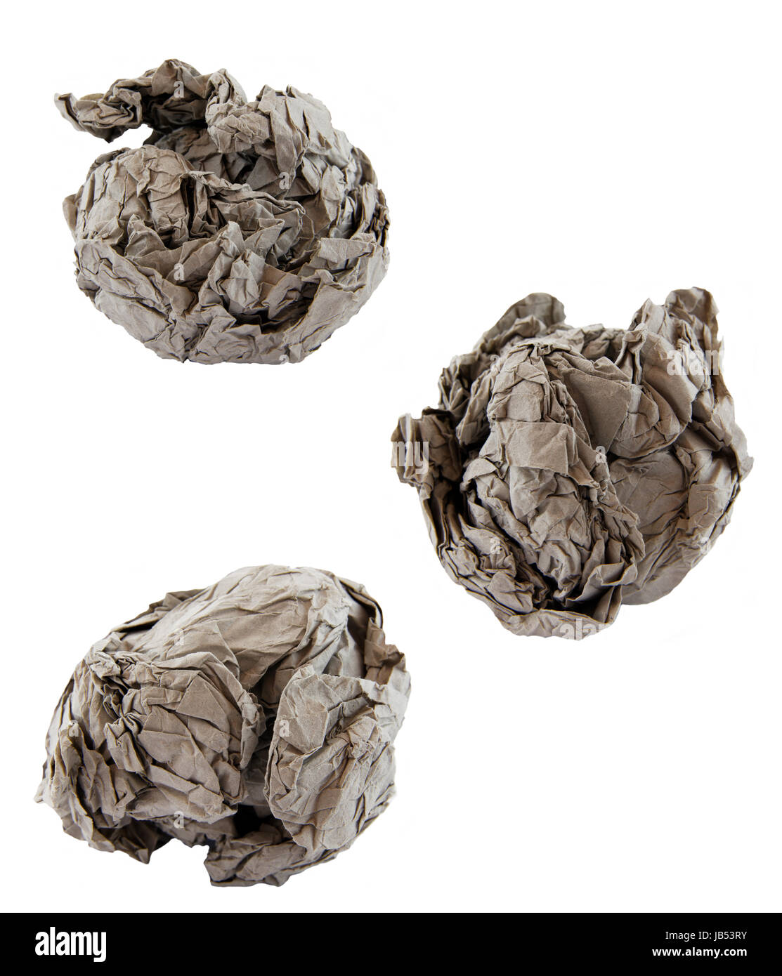 paper balls on white Stock Photo