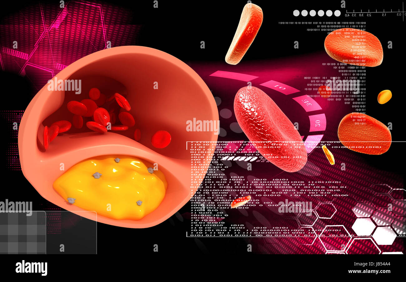cholesterol abstract Stock Photo