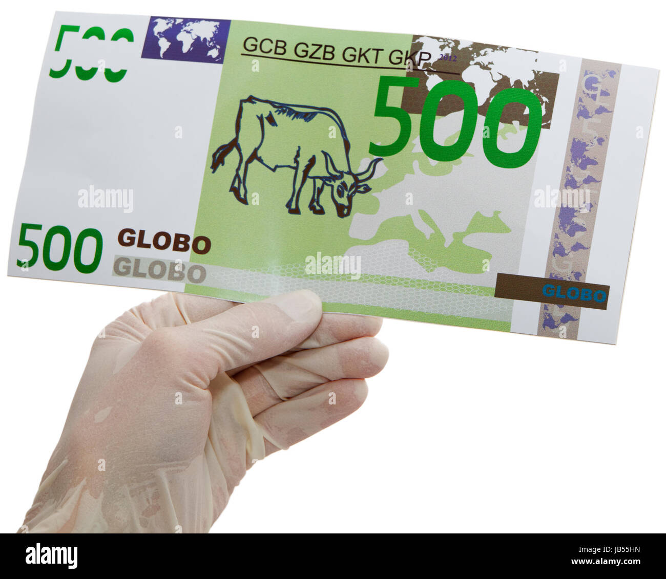 banknote in hand. Stock Photo