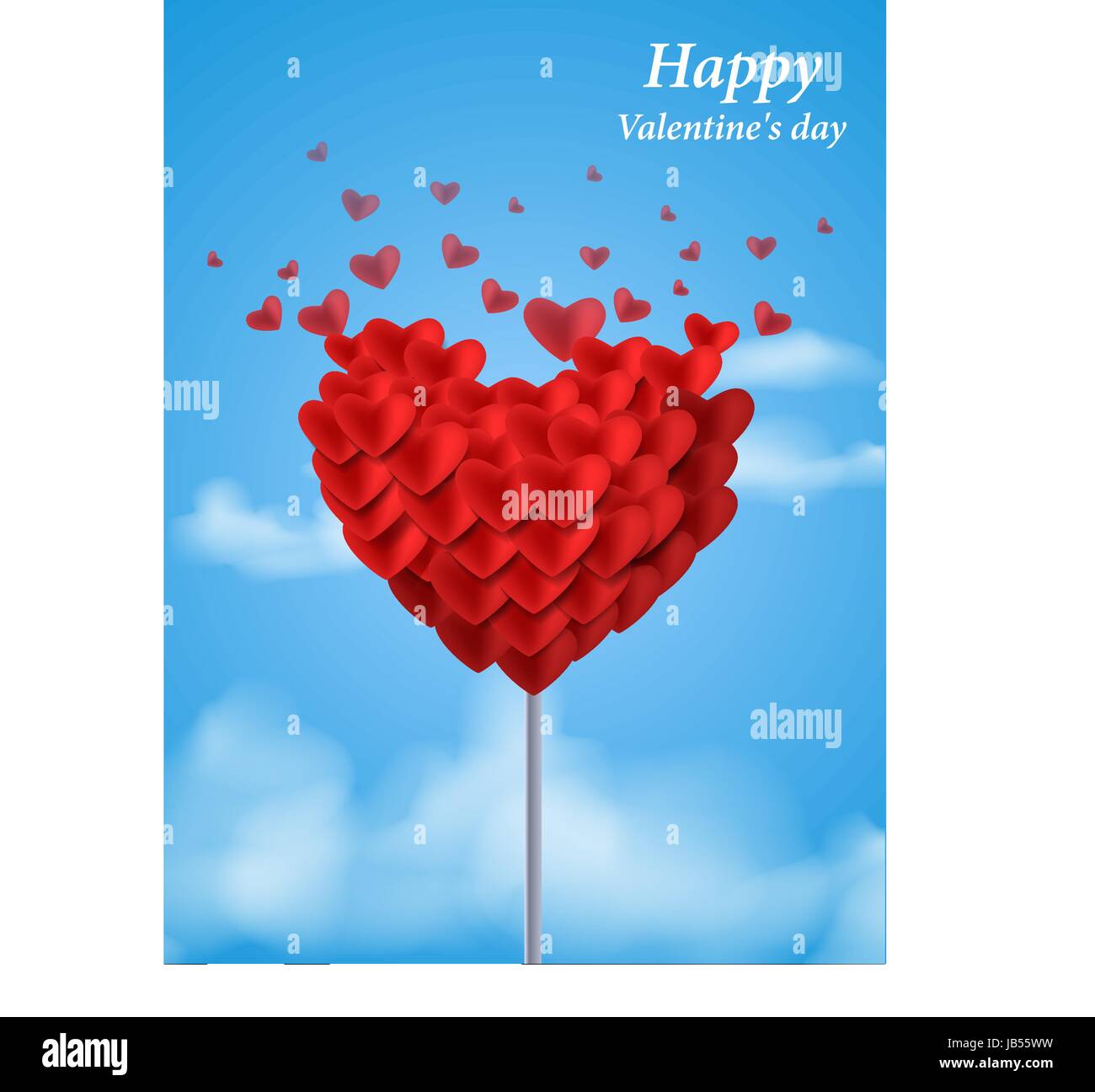 Valentines heart. Vector illustration Stock Vector Image & Art - Alamy