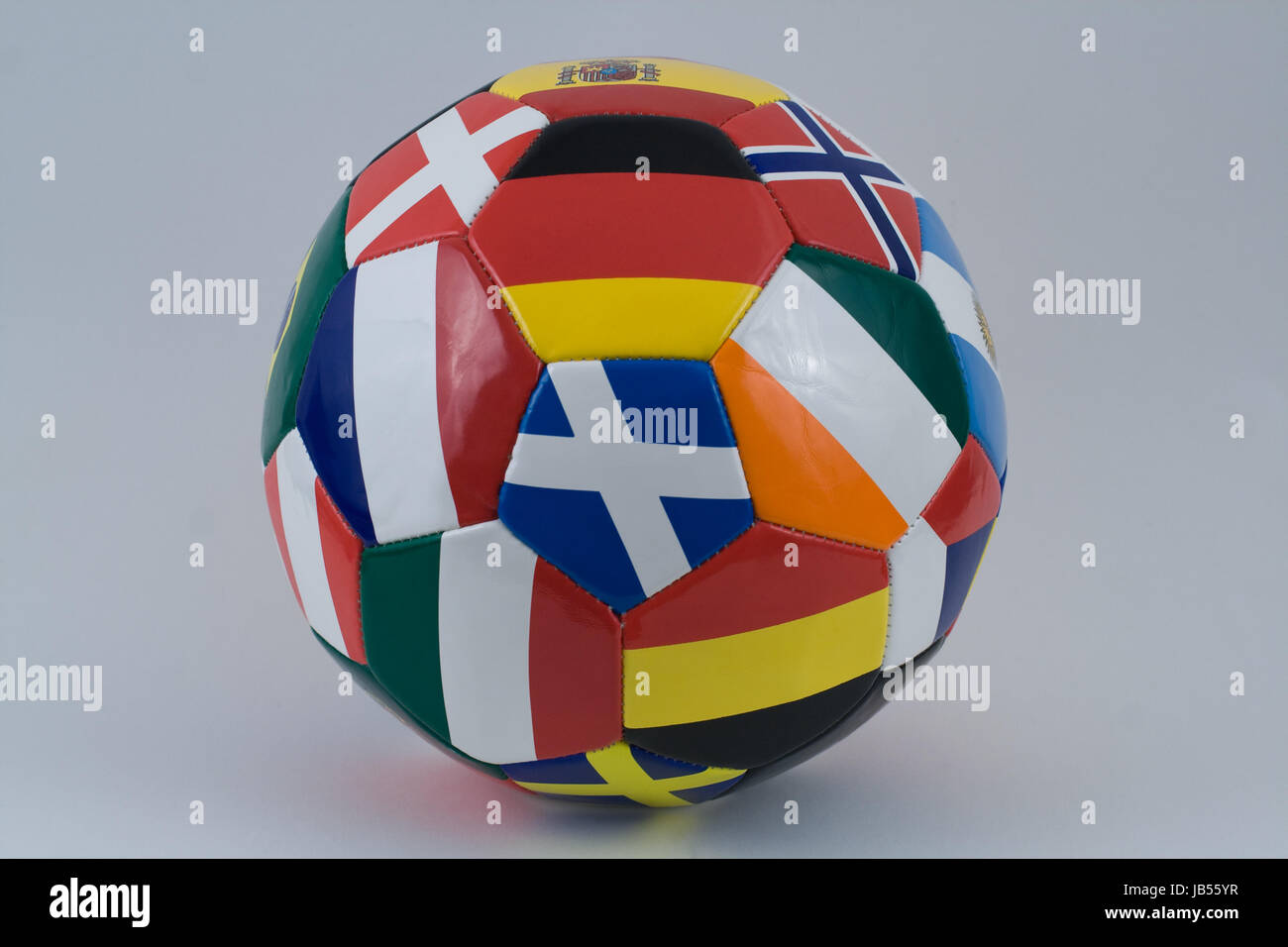 football with country flags Stock Photo