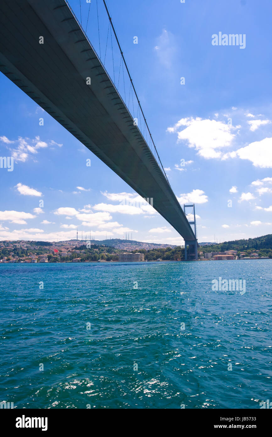 Bosphorus Bridge Connecting Asia And Europe, Istanbul Stock Photo - Alamy