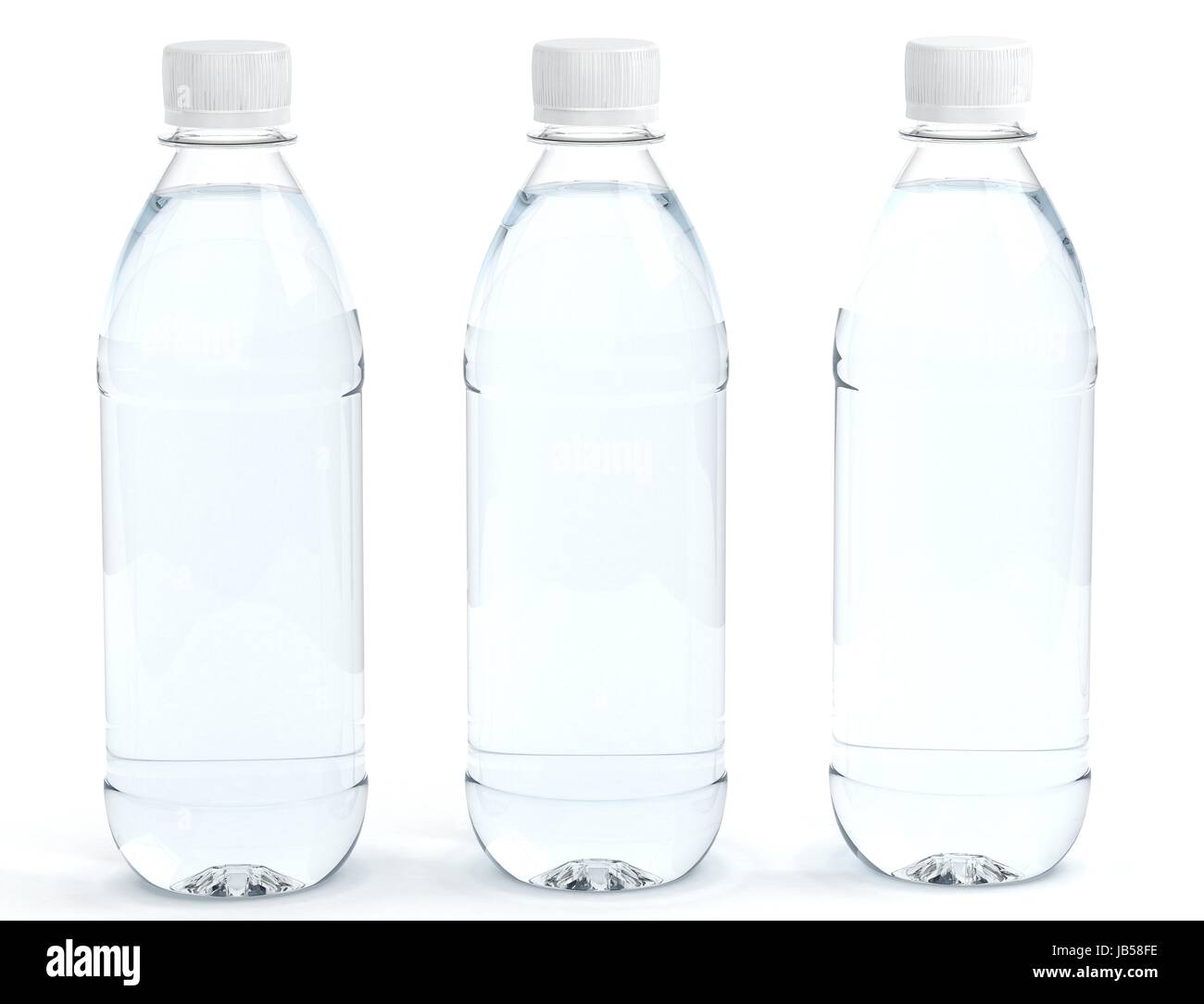 Bottles of water isolated on white background Stock Photo Alamy