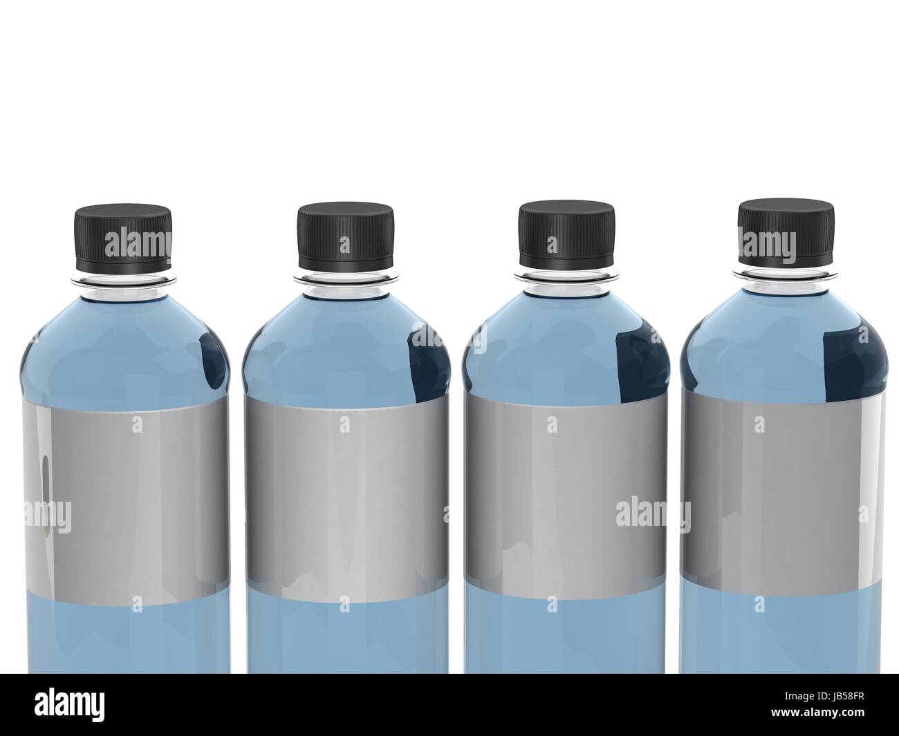 Bottles of water isolated on white background Stock Photo - Alamy