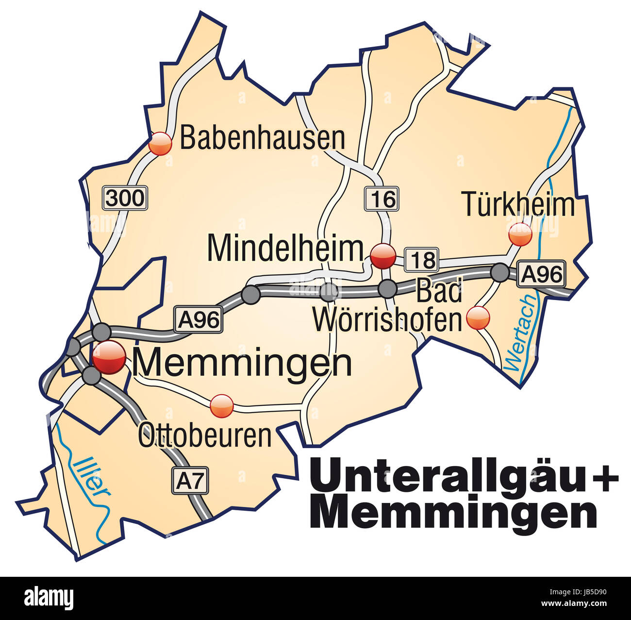 Memmingen karte hires stock photography and images Alamy