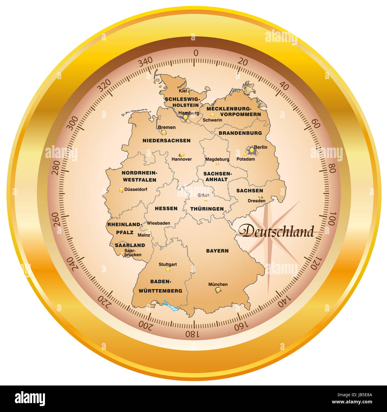 Deutschland bundesländer hauptstadt karte
