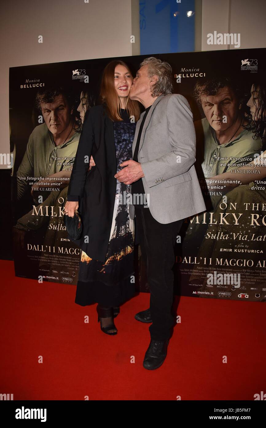 Abel Ferrara and his wife, Cristina, attending the Rome premiere of 'On ...