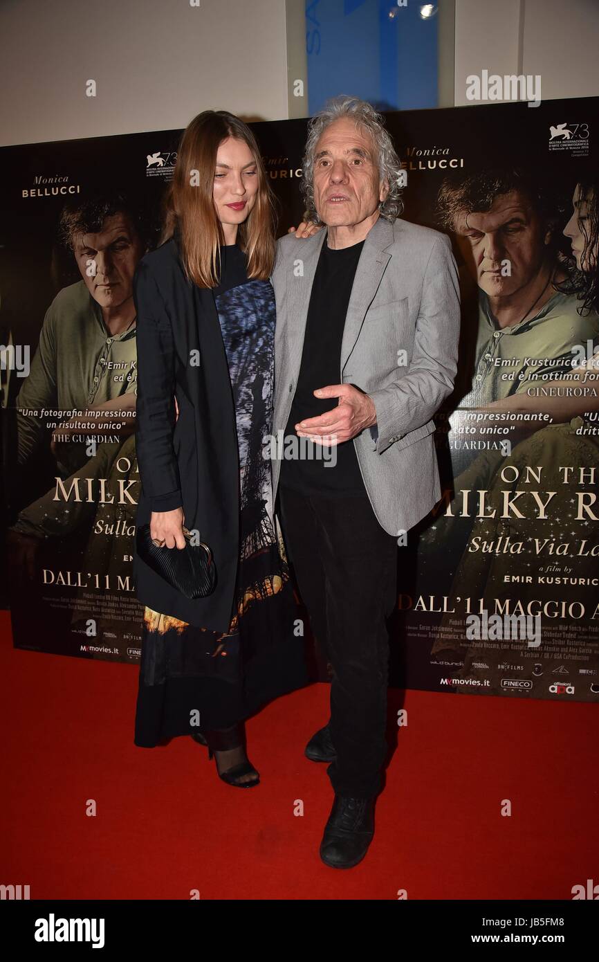 Abel Ferrara and his wife, Cristina, attending the Rome premiere of 'On ...
