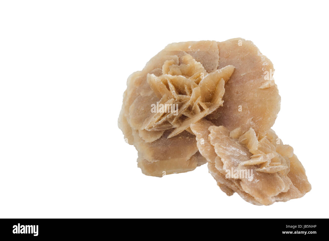 Desert rose stone isolated on the white background Stock Photo - Alamy