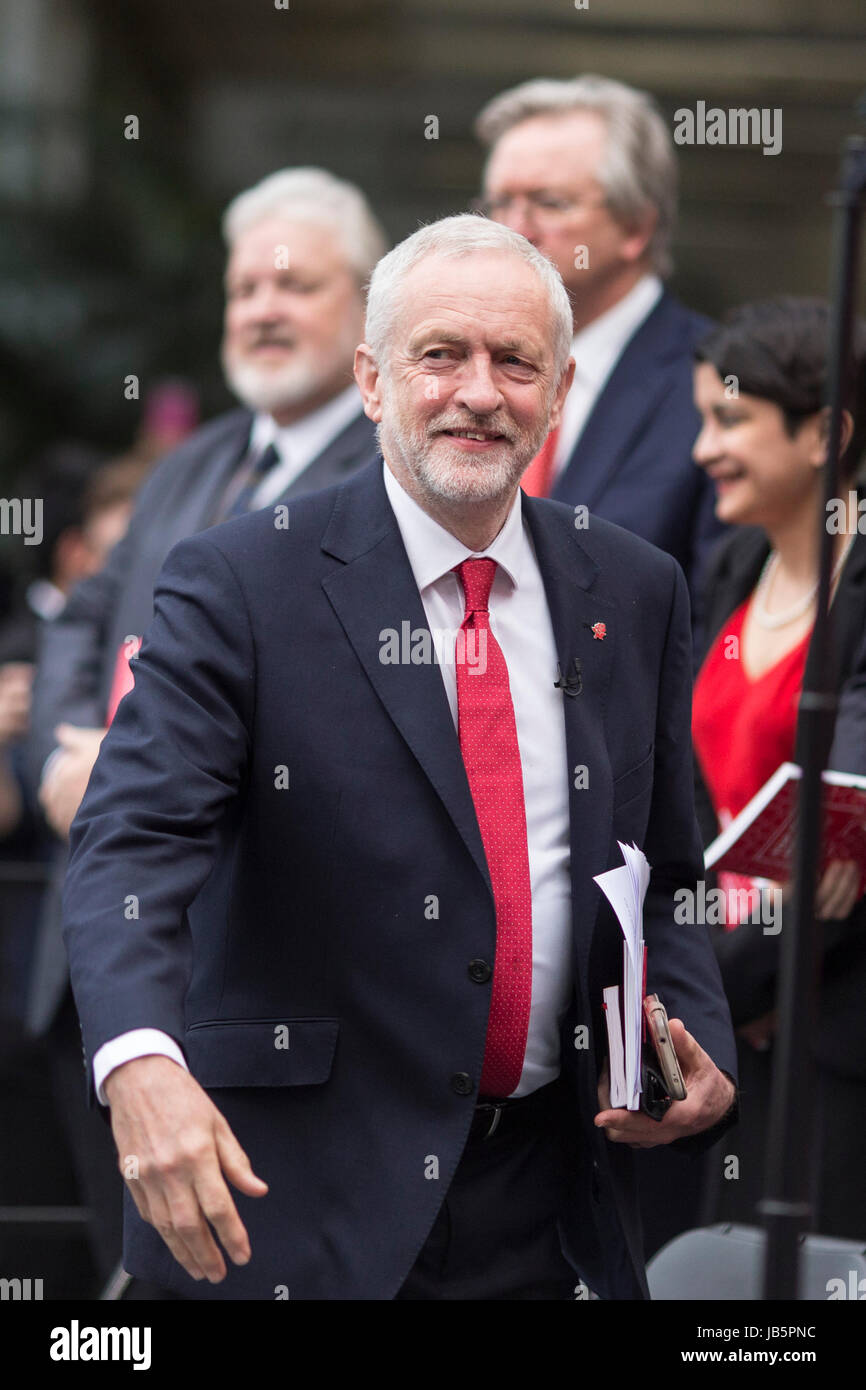 Jeremy Corbyn and his Shadow Cabinet launch Labour's General Election manifesto Stock Photo