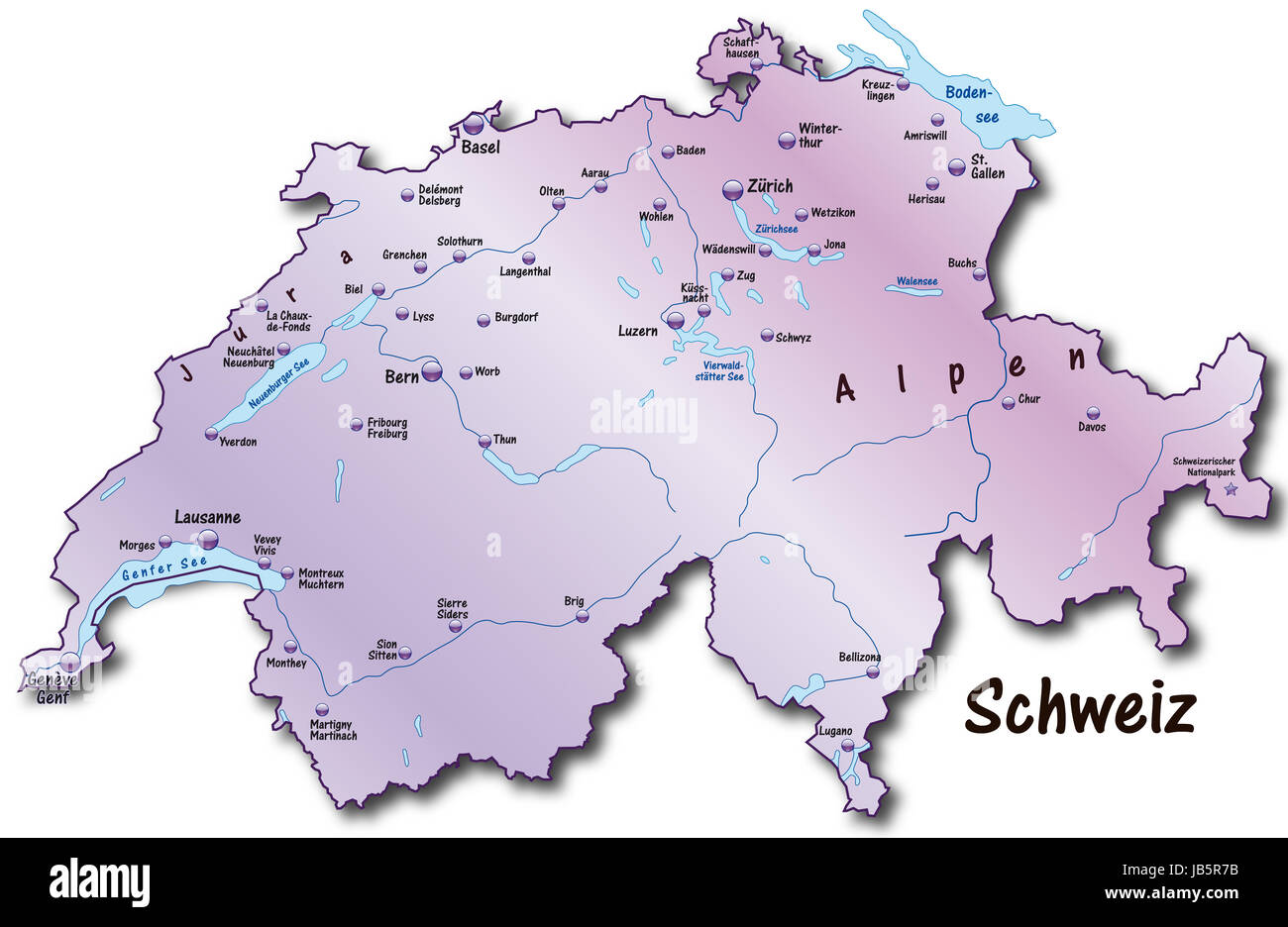 Das schweiz. Швейцария на карте. Река Рона на карте Швейцарии. Аэропорты Швейцарии на карте. Берн на карте Швейцарии.