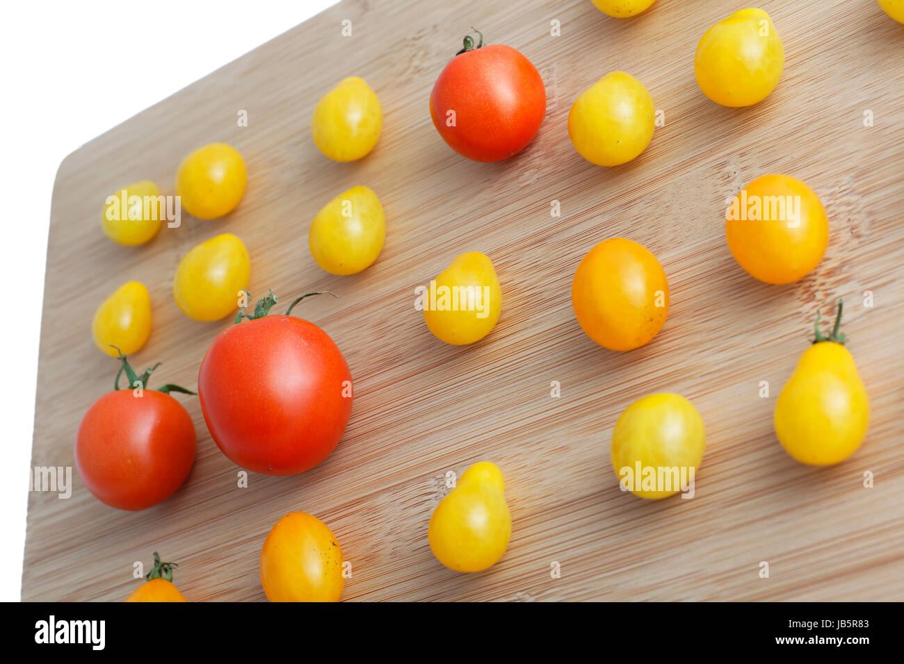 tomatoes on the cutting board Stock Photo