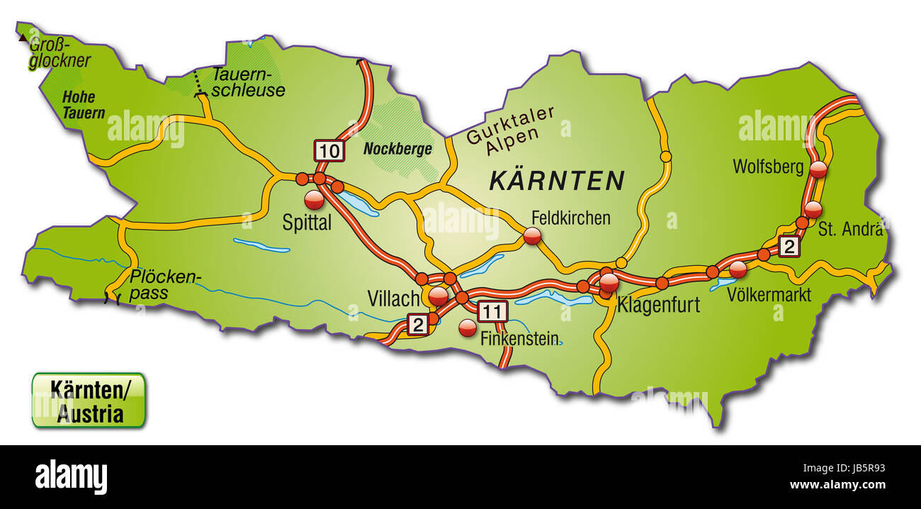Kärnten karte hires stock photography and images Alamy