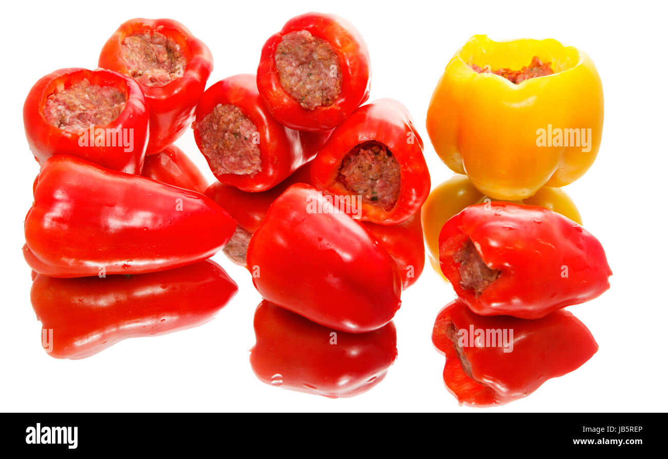 peppers ready for cooking Stock Photo Alamy