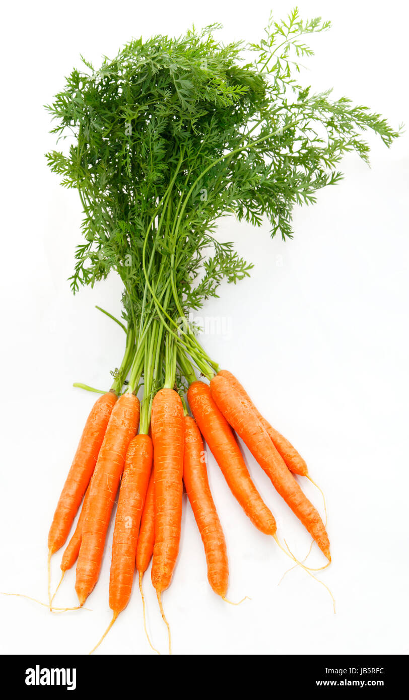 carrots on white Stock Photo