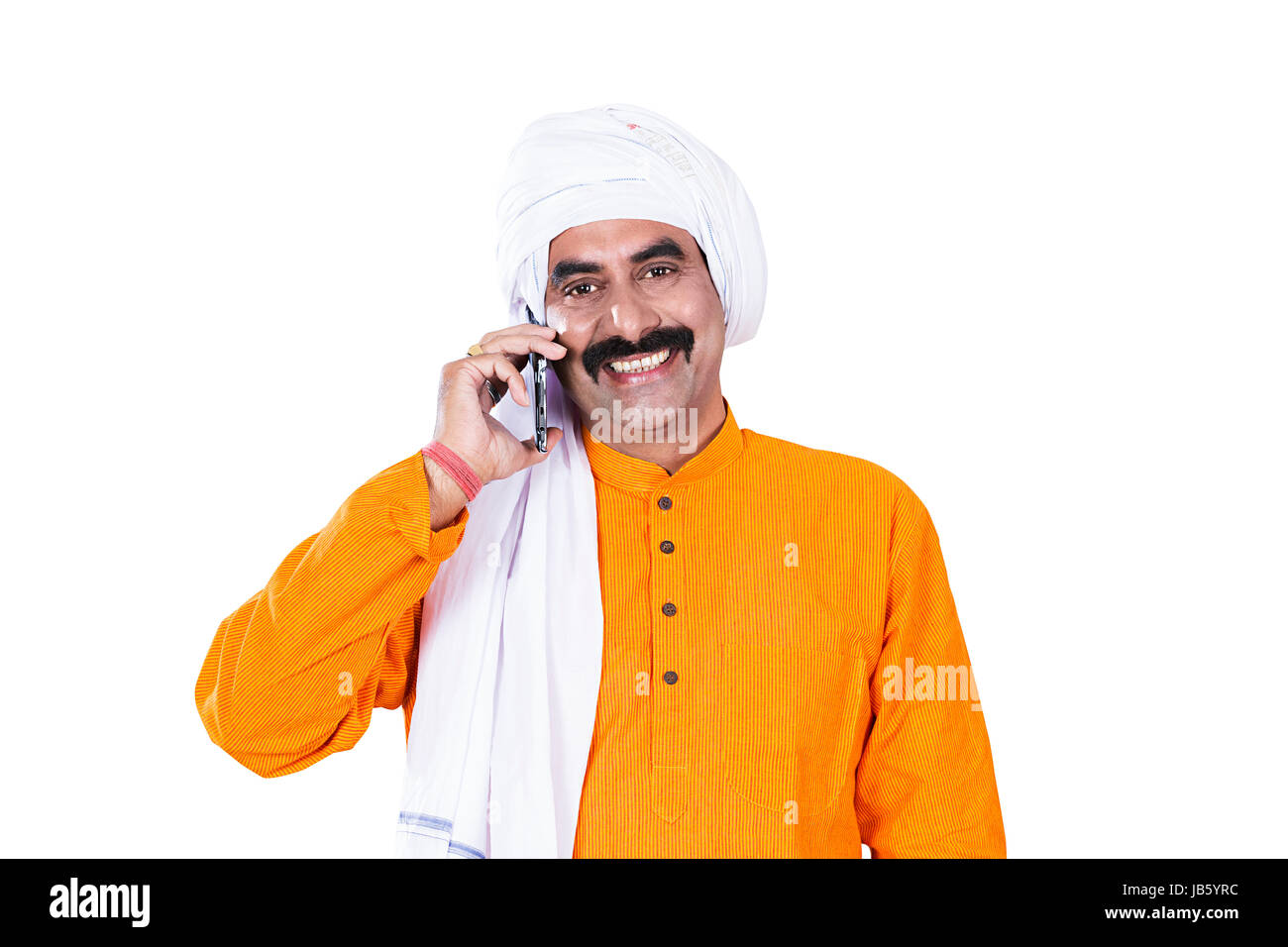Indian farmer white turban in hi-res stock photography and images - Alamy
