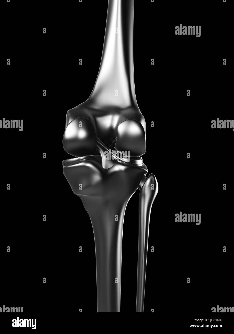 3d rendered illustration - metal knee Stock Photo - Alamy