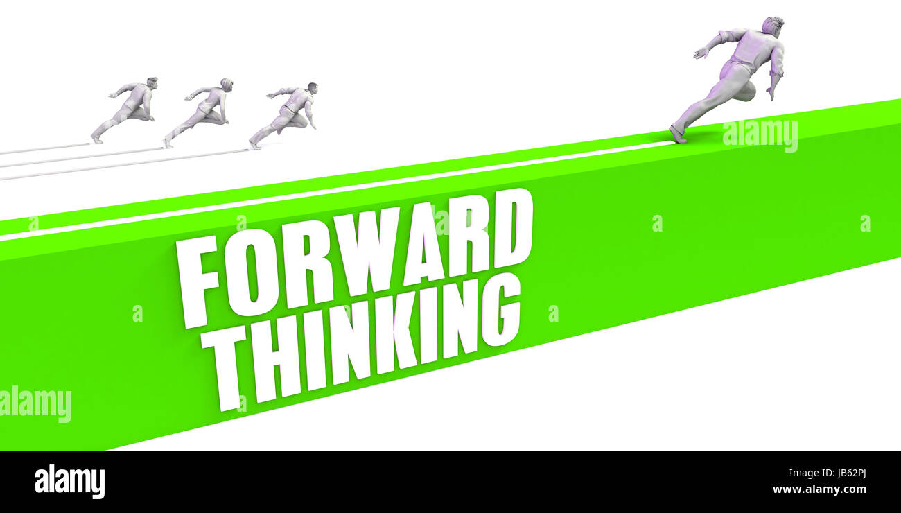 Forward Thinking as a Fast Track To Success Stock Photo