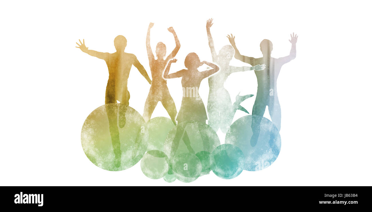 Active Lifestyle with Positive Expression Through Activities Stock ...