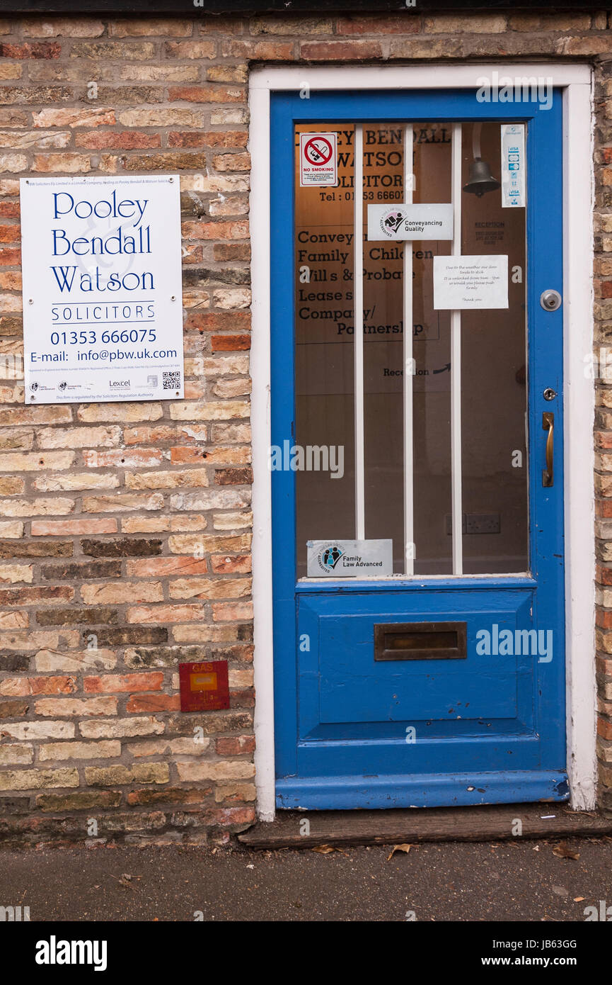 The Pooley Bendall Watson solicitors in Ely , Cambridgeshire , England , Britain , Uk Stock Photo