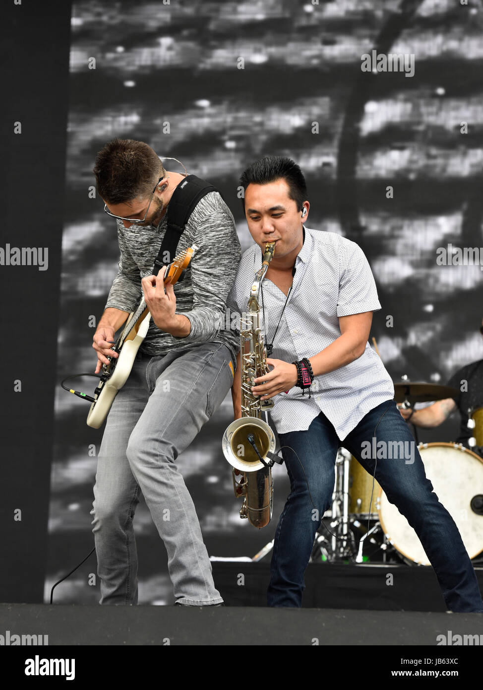 Napa, California, May 26, 2017 - Saint Motel at the BottleRock Festival, Day 1 Stock Photo