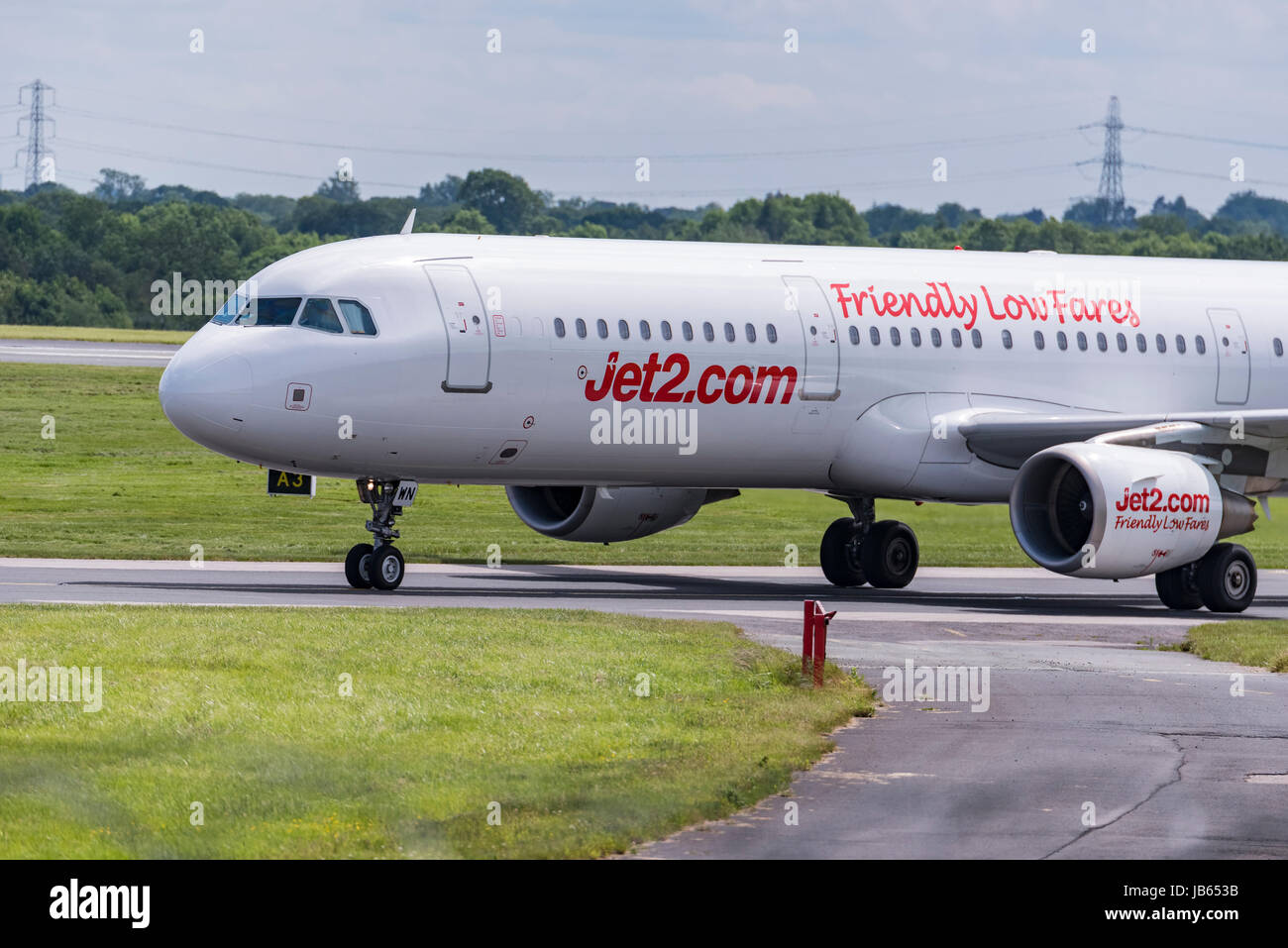 Aircraft Manchester airport Jet2 Airbus A320 Stock Photo Alamy