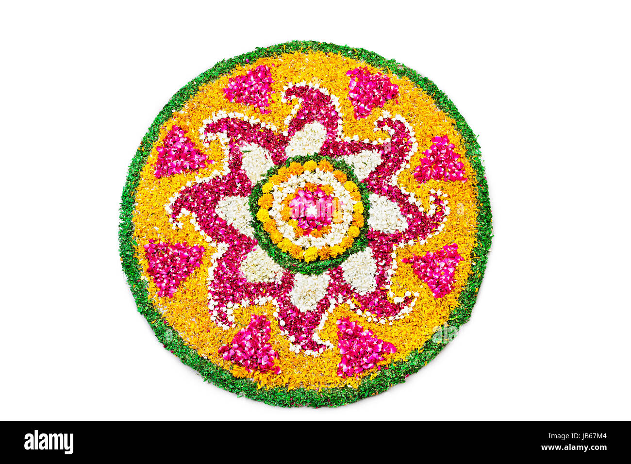 Flower Rangoli Designs Hindu Diwali Festival Stock Photo - Alamy