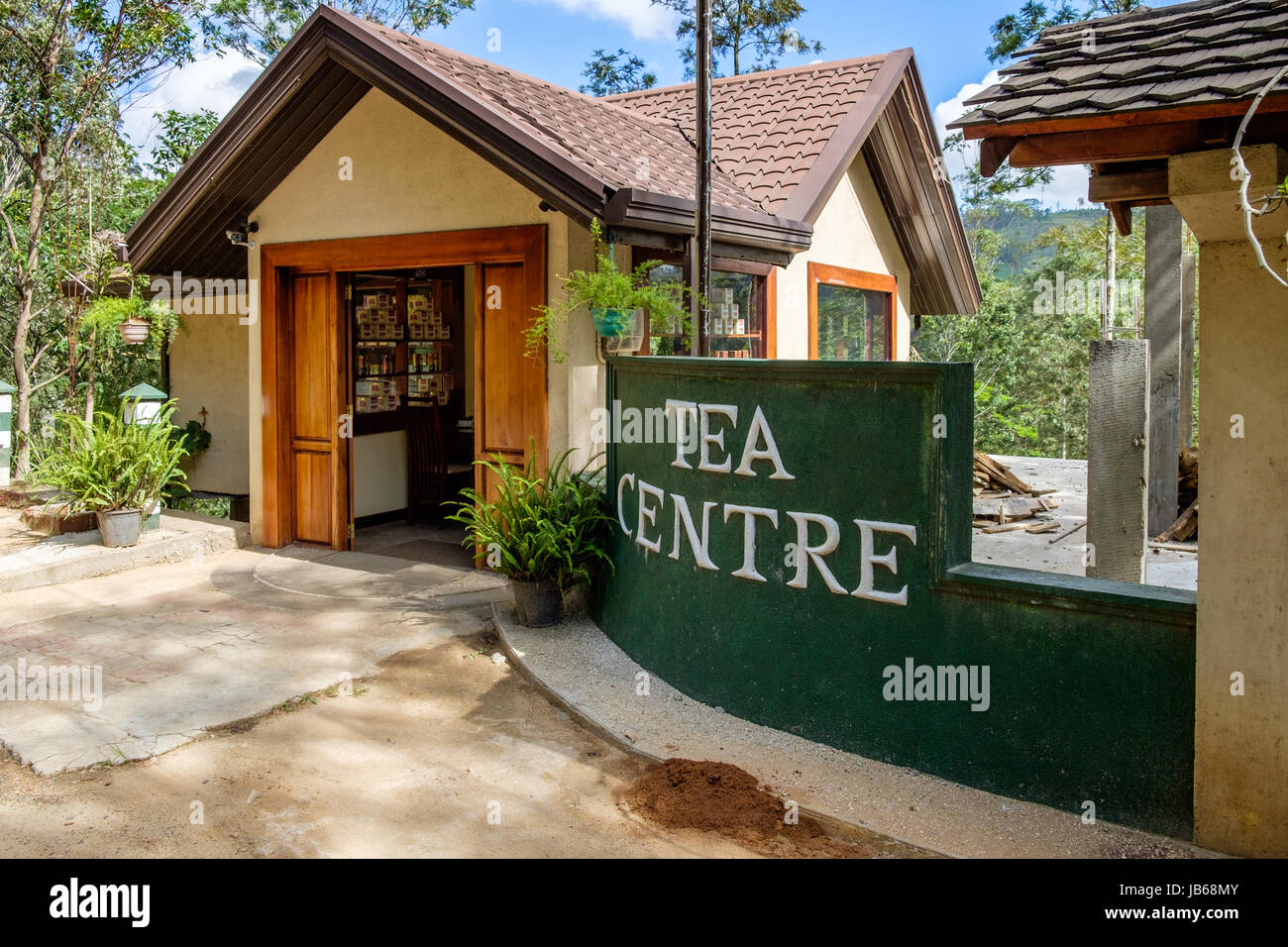 Tea centre near Ella, Sri Lanka Stock Photo