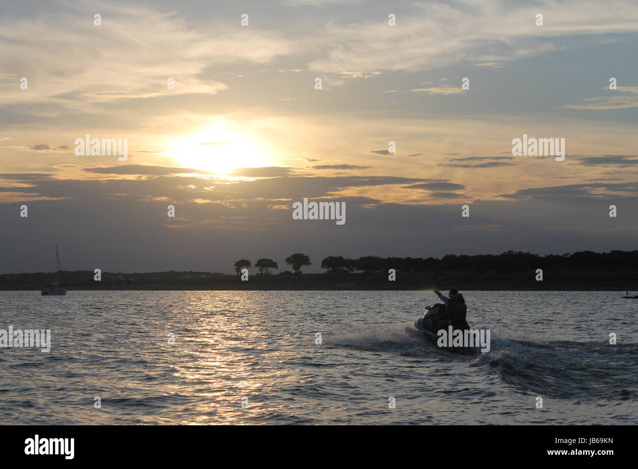 JET SKI ON LAKE Stock Photo - Alamy
