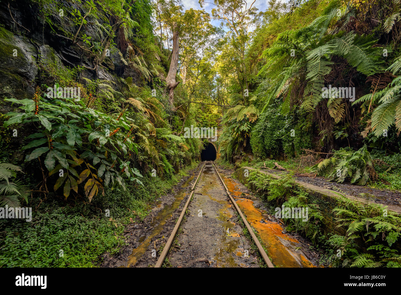 Abandoned Helensburgh Station, New South Wales Stock Photo