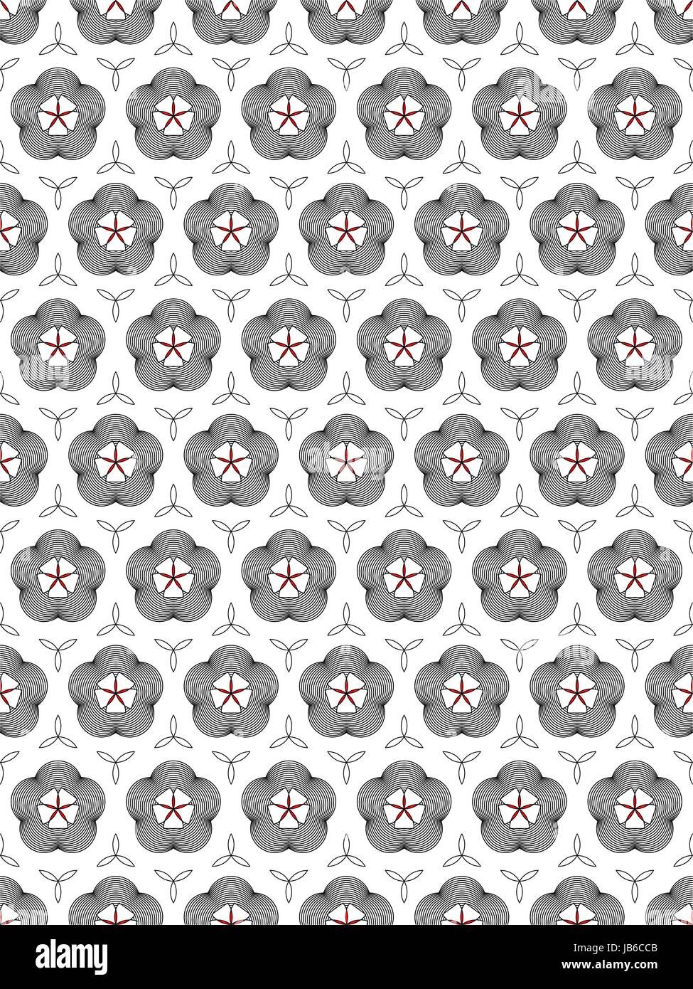 Flower serviette pattern Stock Vector