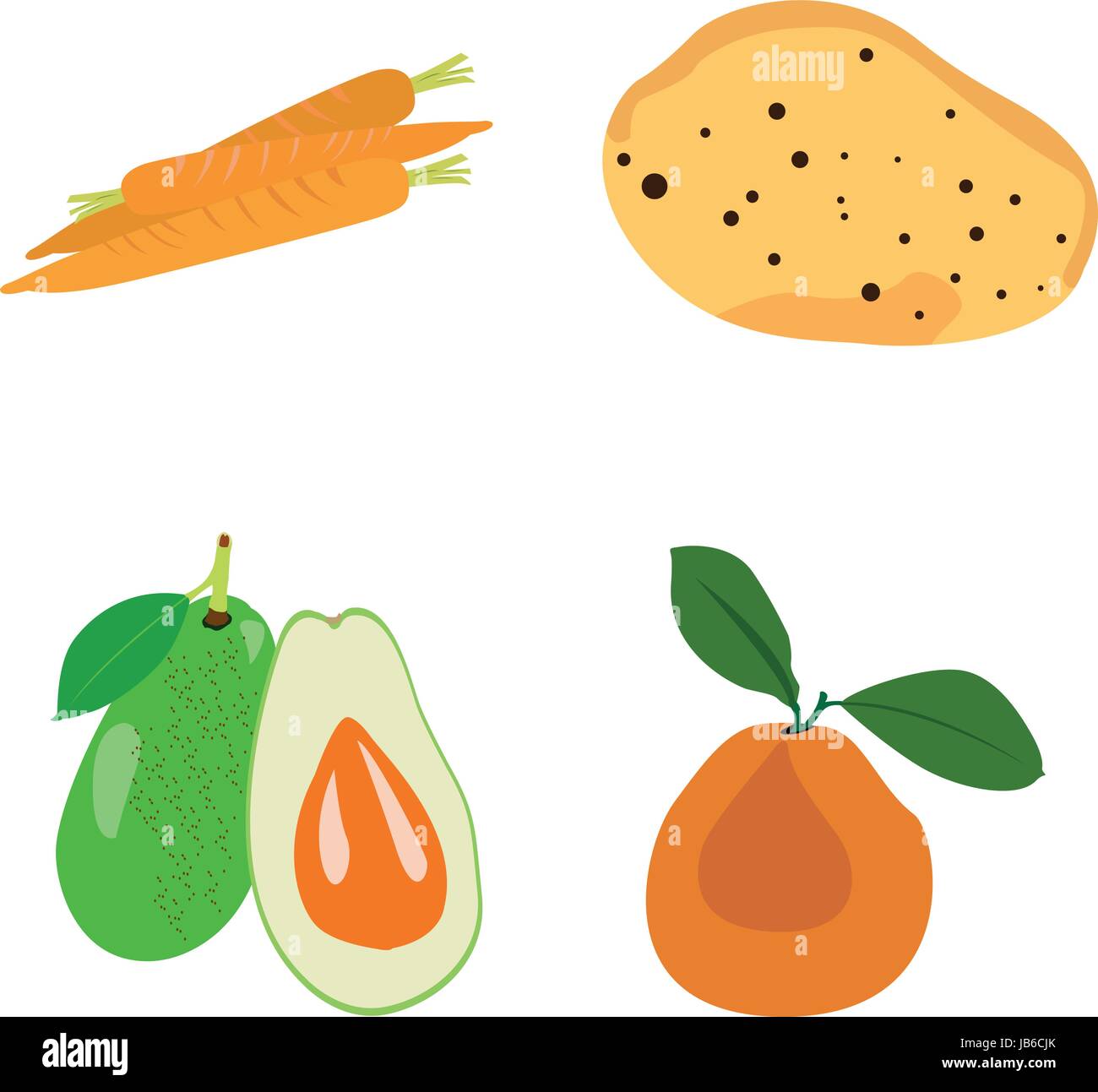 Vegetables and fruits Stock Vector Image & Art - Alamy