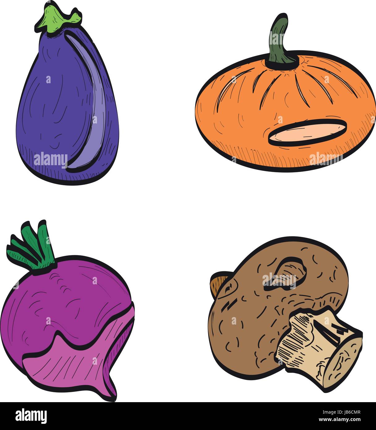 Set of vegetables Stock Vector Image & Art - Alamy