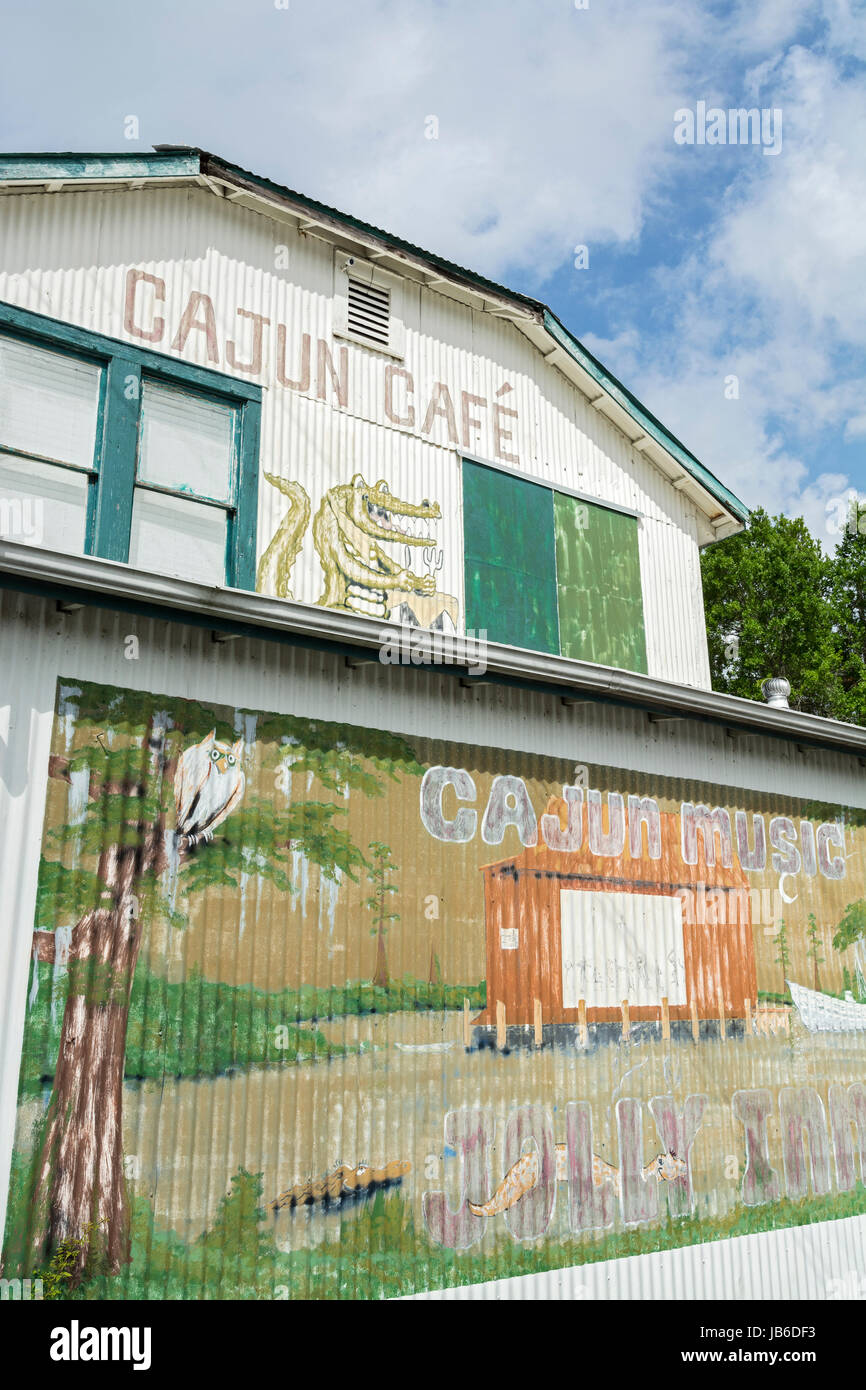Louisiana, Houma, Jolly Inn, Cajun Cafe, bar, restaurant, Cajun music venue Stock Photo