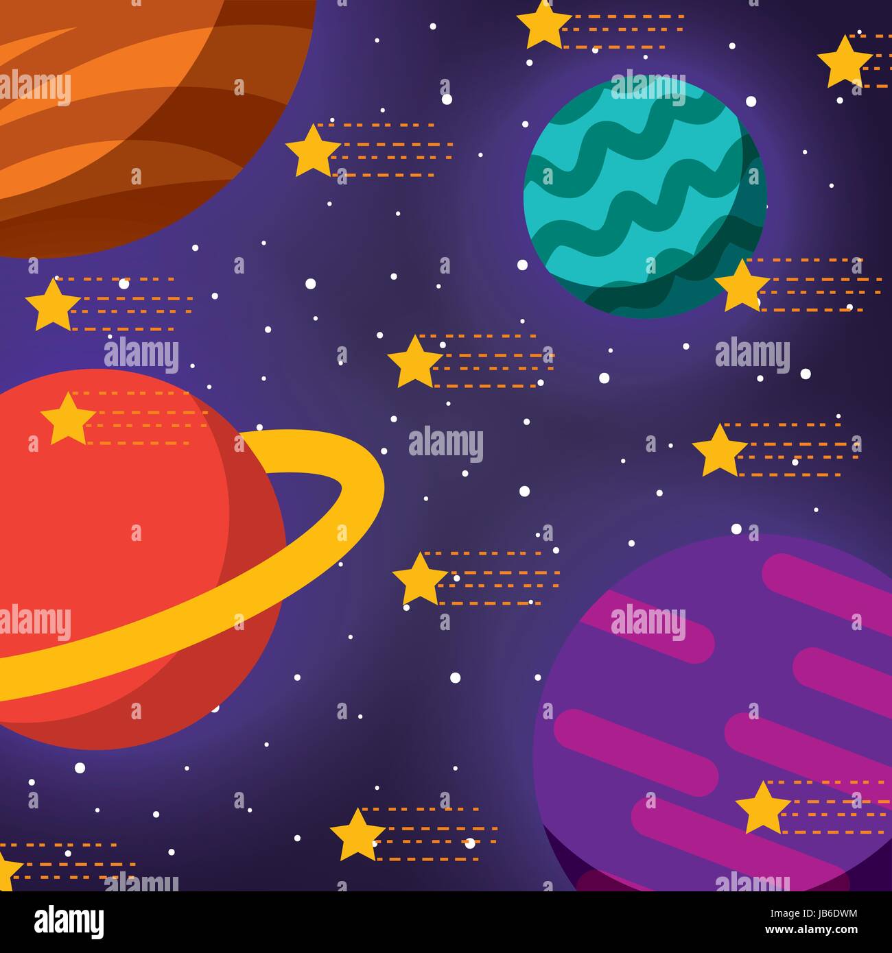 solar system flat Stock Vector Image & Art - Alamy