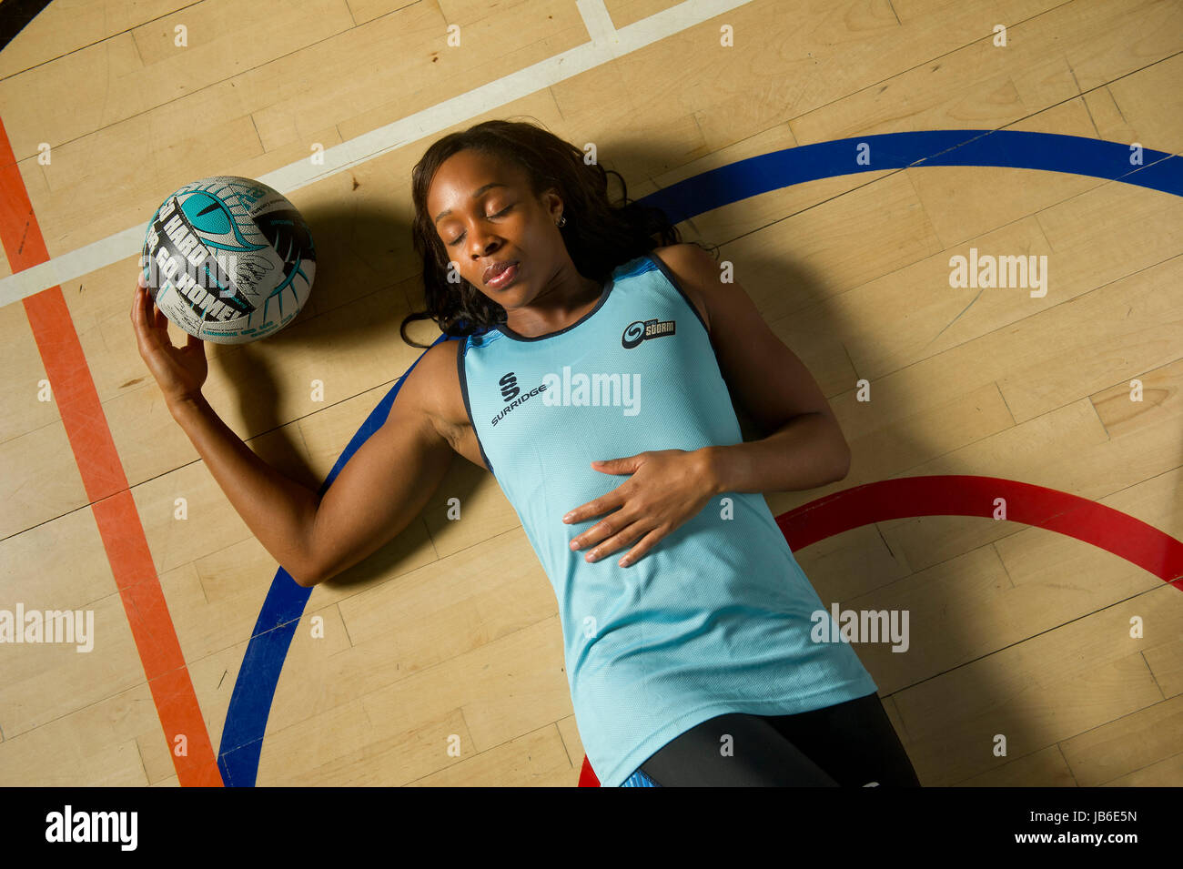 Pamela Asibie Cookey, English netball player Stock Photo