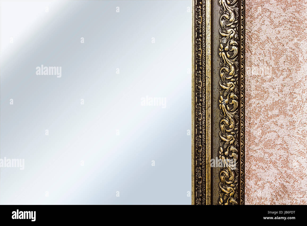 Part of the mirror frame closeup Stock Photo Alamy