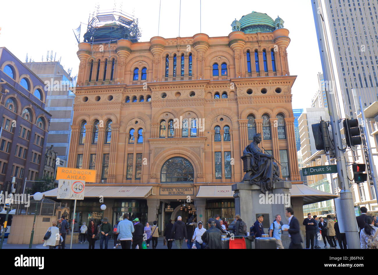 Queen Victoria building historical shopping mall in Sydney Australia. Stock Photo