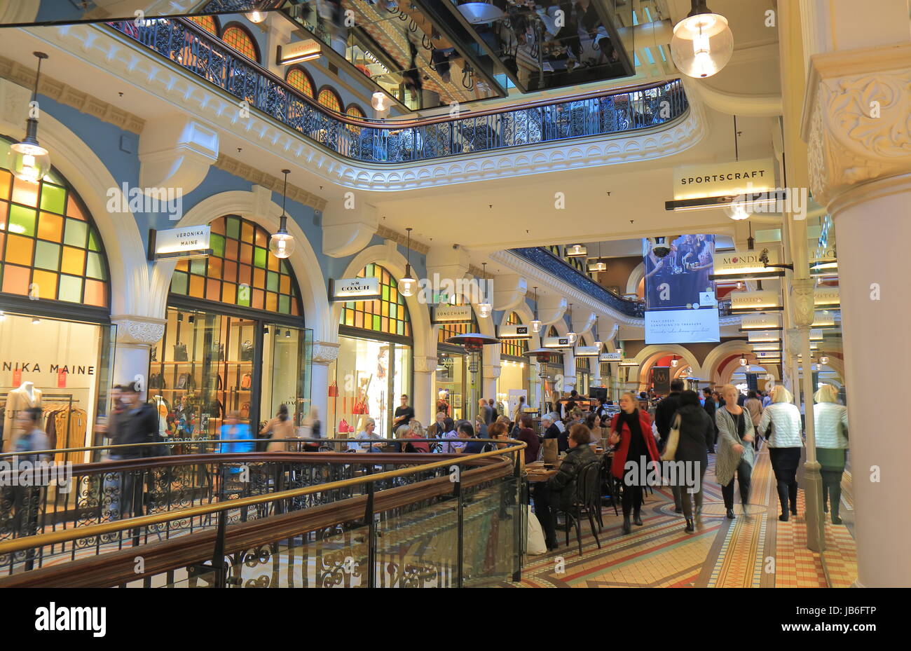 People visit Queen Victoria building historical shopping mall in Stock  Photo - Alamy