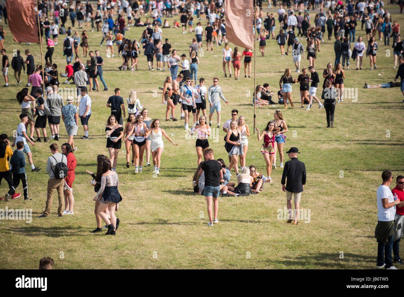 Brighton City Airport, Brighton, West Sussex, United Kingdom. 9th June, 2017. WILD LIFE Festival returns to Brighton City Airport for the third consecutive year, hosted by Rudimental and Disclosure. Credit: Will Bailey/Alamy Live News Stock Photo