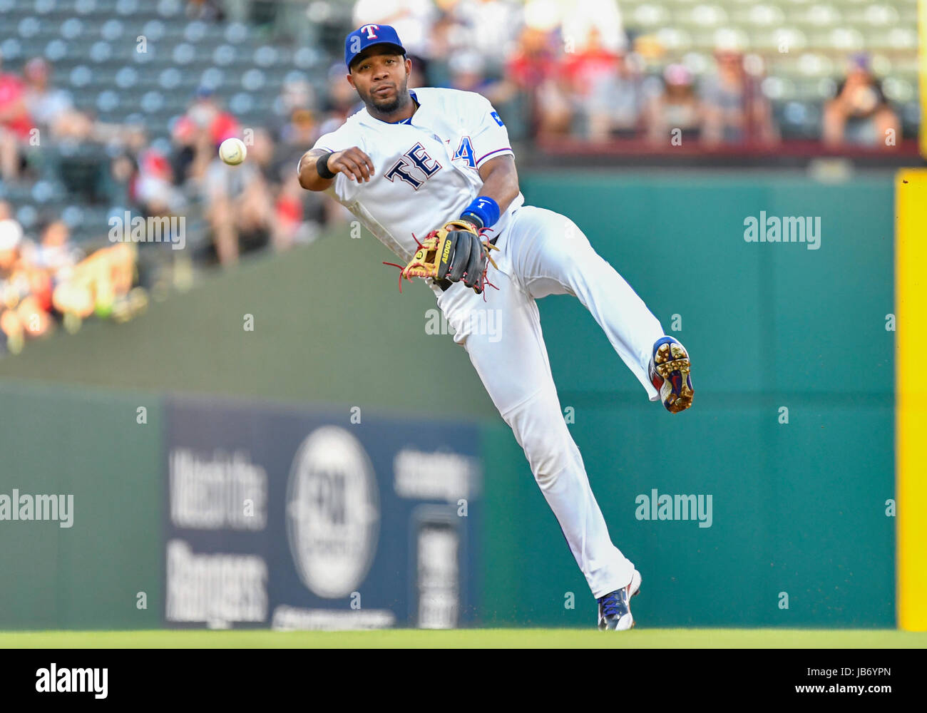 JUN 06, 2017: Texas Rangers shortstop Elvis Andrus #1 during an ...