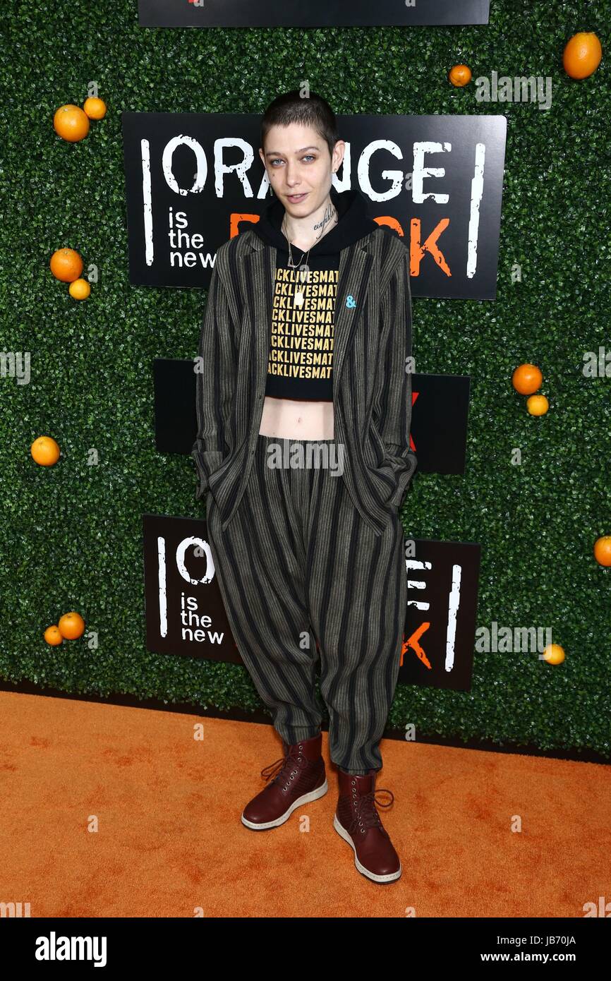 New York, NY, USA. 9th June, 2017. Asia Kate Dillon at arrivals for ORANGE IS THE NEW BLACK Season Five Premiere, Catch, New York, NY June 9, 2017. Credit: John Nacion/Everett Collection/Alamy Live News Stock Photo