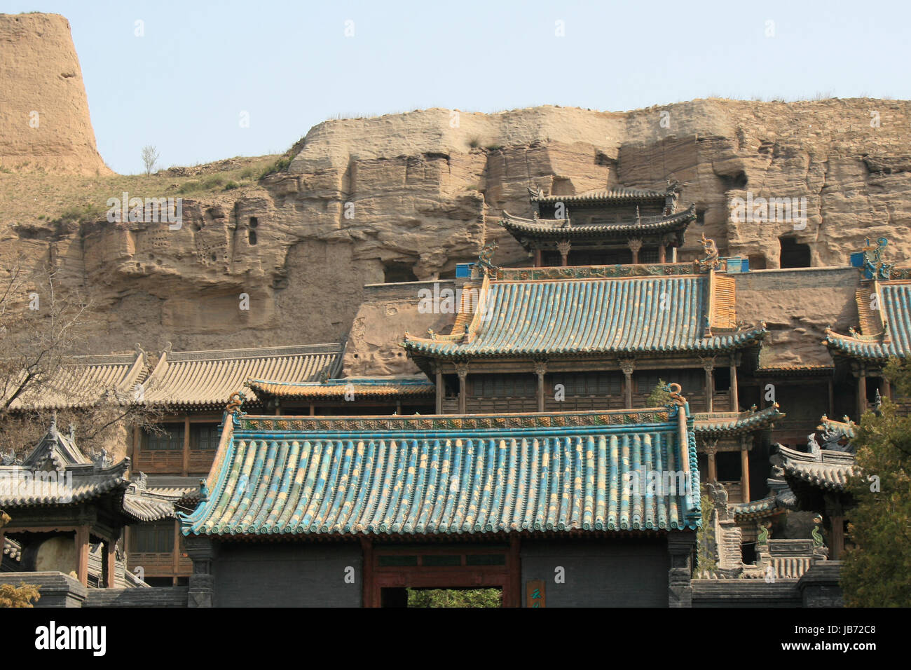 Yungang Grottoes closed to Datong (China Stock Photo - Alamy