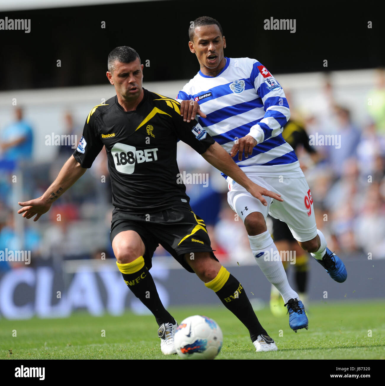 PAUL ROBINSON & DJ CAMPBELL QPR V BOLTON WANDERERS LOFTUS ROAD STADIUM