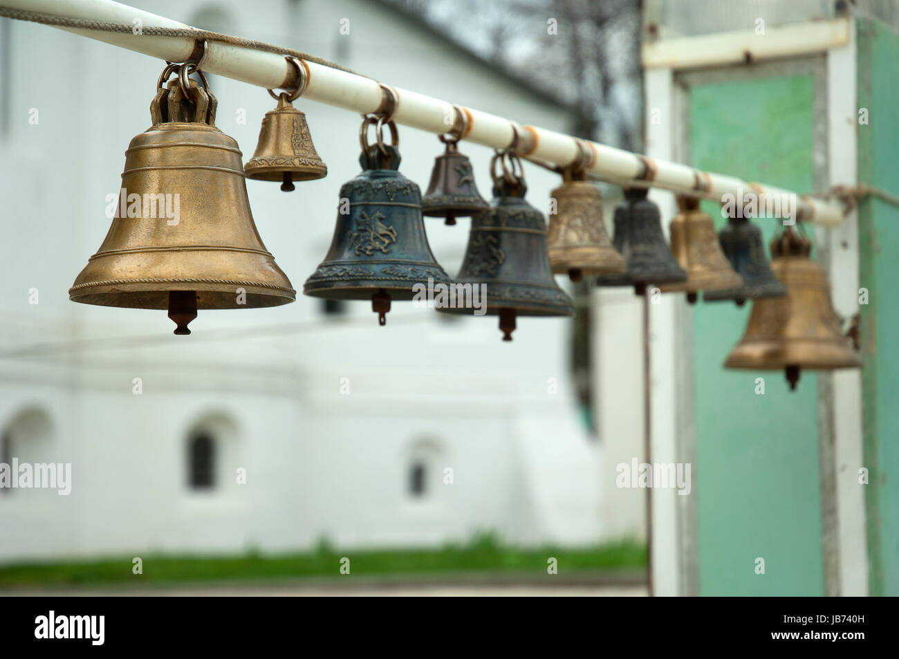 Spring Church Bells Bells in old church Stock Photo - Alamy