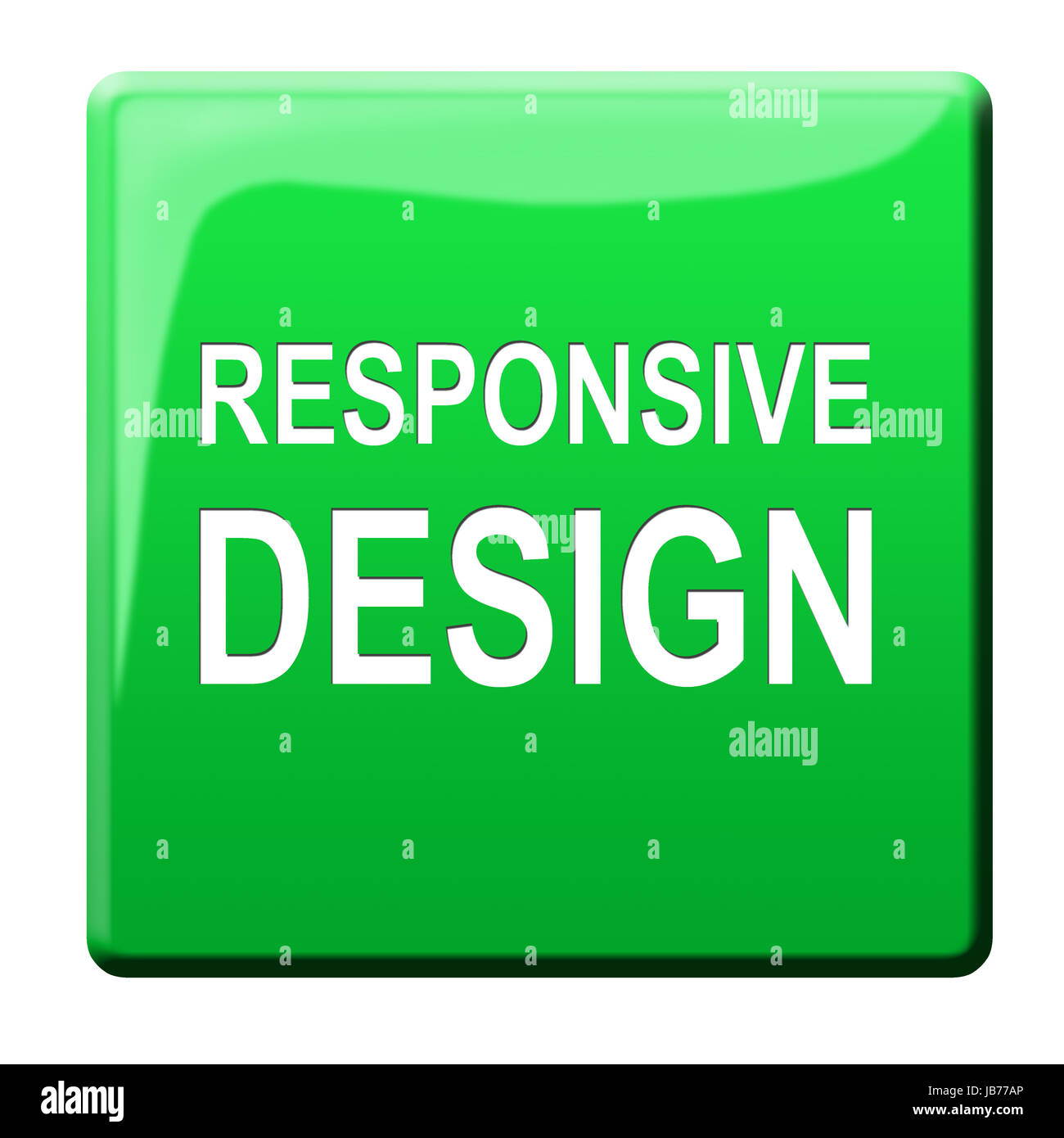 responsive-design-button-stock-photo-alamy