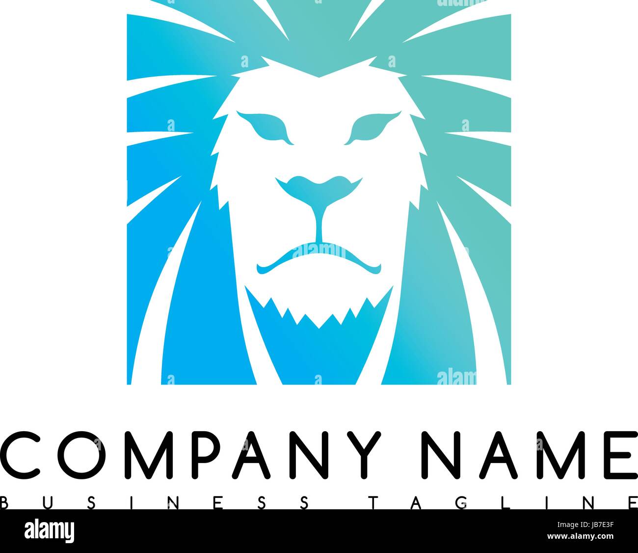lion king brand template logo logotype vector art illustration Stock