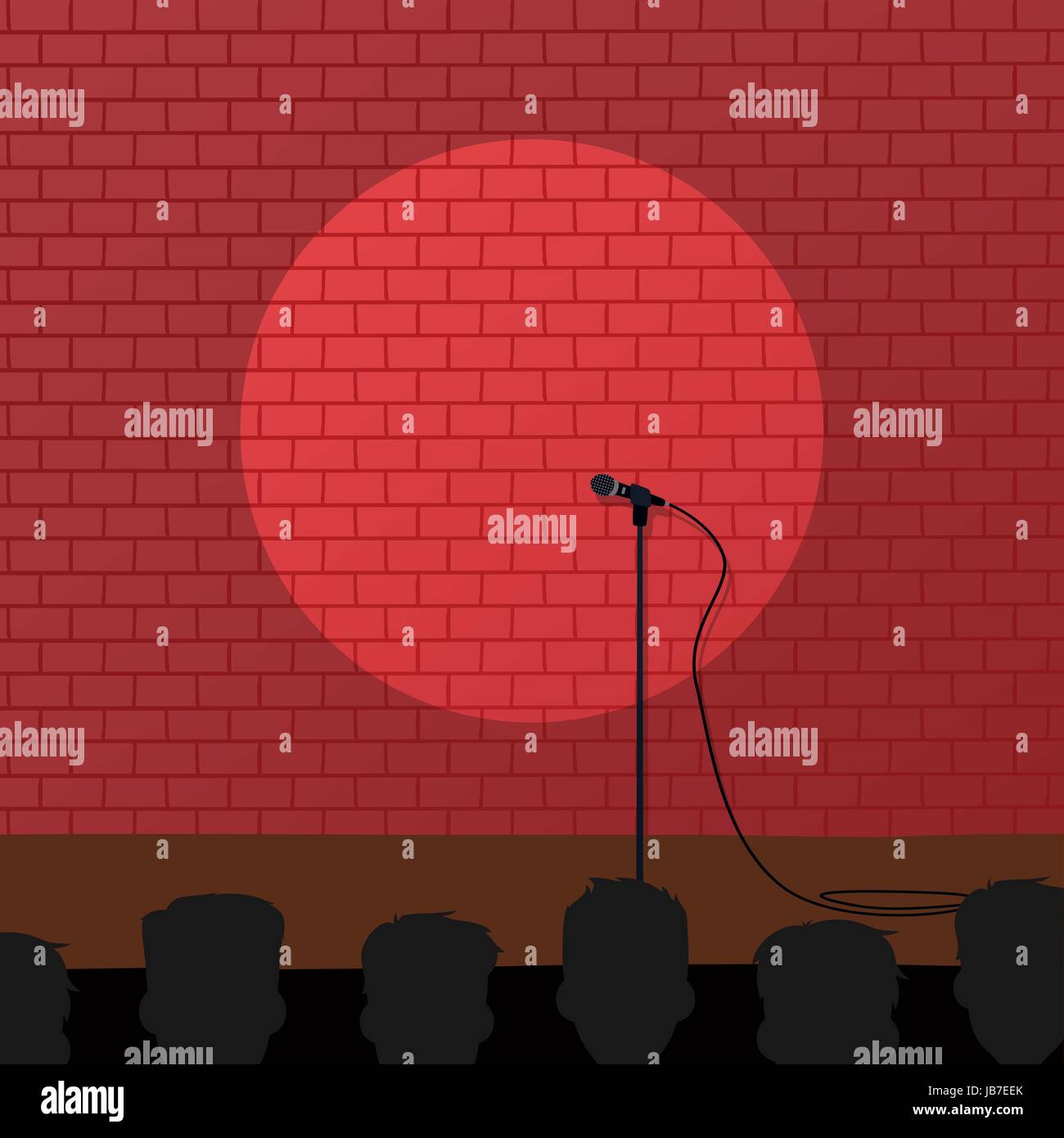 stand up comedy brick wall
