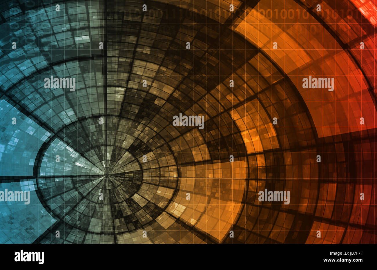 Modern Technology Code Illustration Lines as Art Stock Photo - Alamy