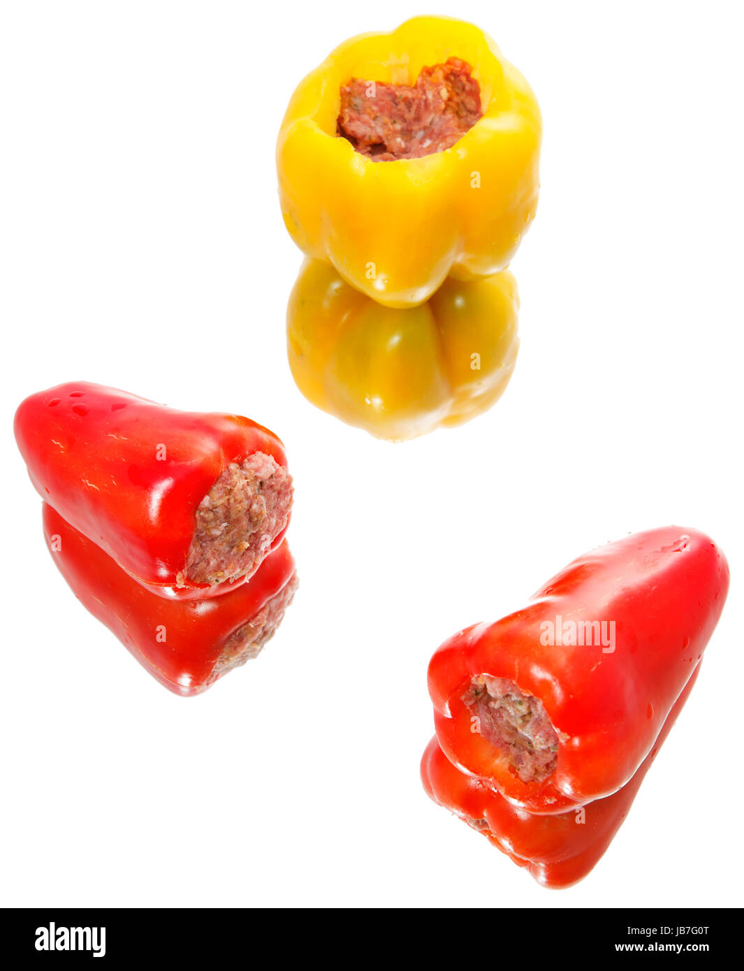 stuffed peppers with meat Stock Photo